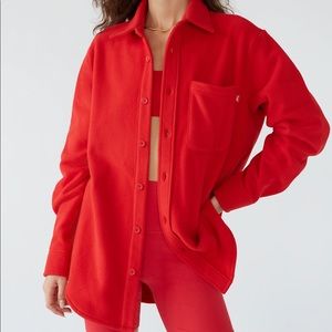 Aritzia TNA Polar Button-Up Fleece Shacket